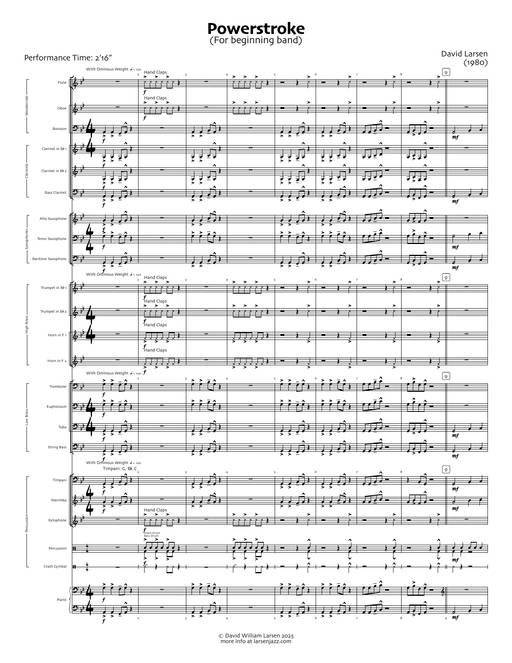Thumbnail for Powerstroke composed by David Larsen and arranged by