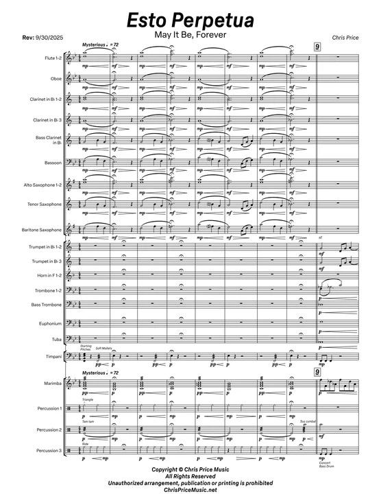 Score preview for Esto Perpetua