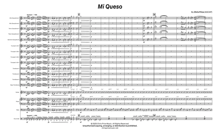 Score preview for Mi Queso