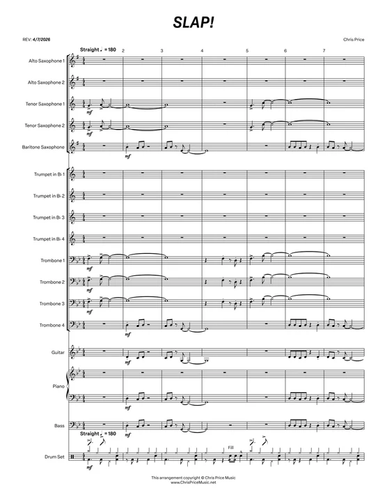 SLAP! - sheet music preview
