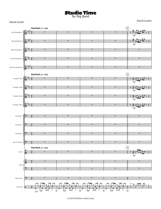 Score preview for Studio Time